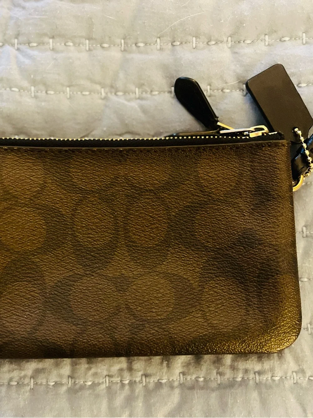 Coach Double Zipper Wristlet